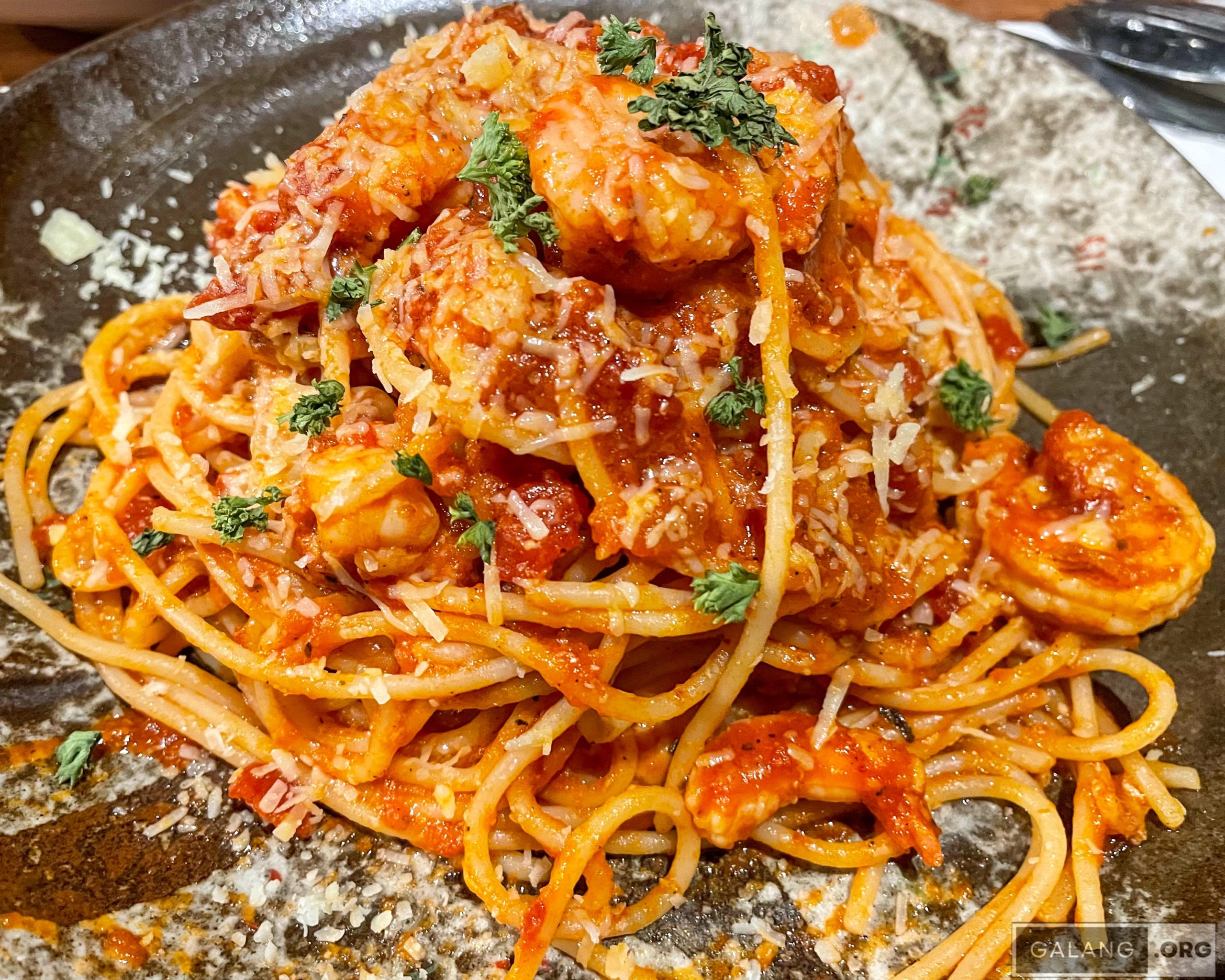 Shrimps in Tomato Pasta