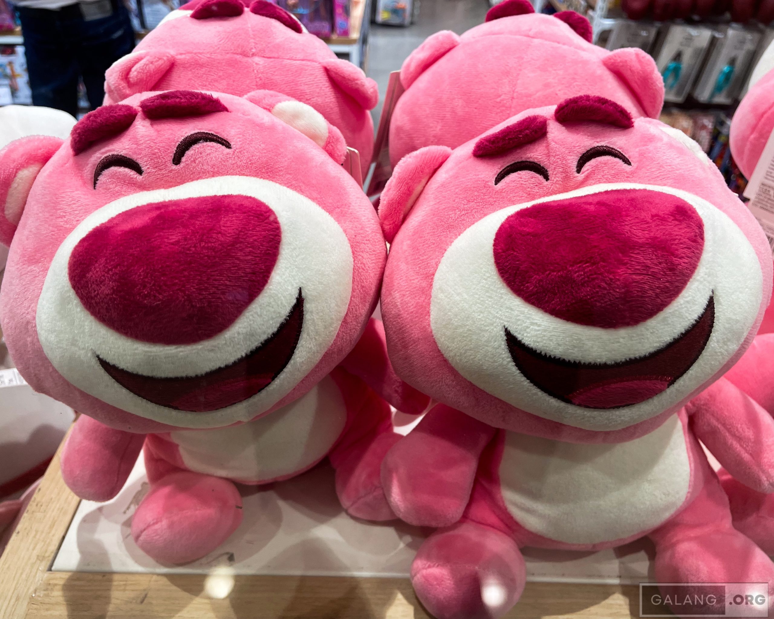 Smiling stuffed toys